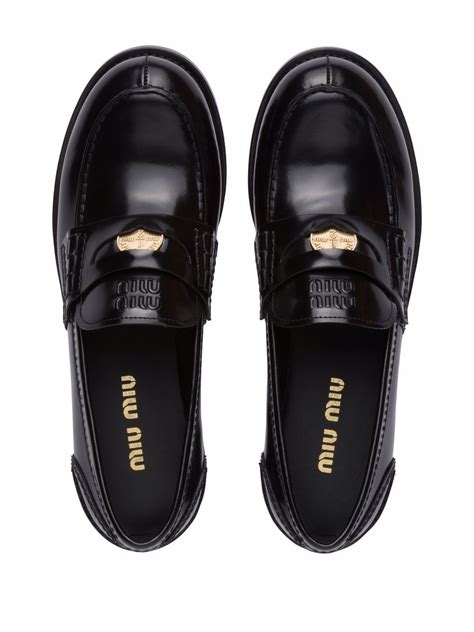 loafer miu miu|farfetch miumiu loafers.